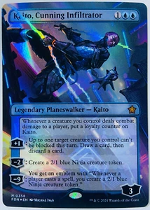 MTG Kaito, Cunning Infiltrator (FDN, English, Foil, Planeswalker, Borderless) - Bild 1 von 1
