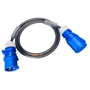 Cable de extensión de 32 amperios y 3 pines 4 mm² 240 V IP44 de alta resistencia industrial HO7 - Imagen 1 de 9