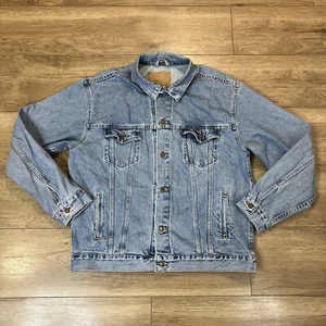 Men’s XL Vintage Levis Light Wash Blue Denim Jacket 70507 Relaxed Trucker Y2K - Picture 1 of 10