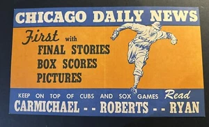 April 21 1949 Chicago Cubs vs Pittsburgh Pirates Score Card Chicago Daily News - Picture 1 of 4