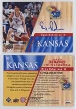 2013 Upper Deck University of Kansas Auto Ryan Robertson #61 Auto