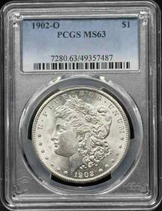 1902 O Morgan Silver Dollar PCGS MS-63 - Picture 1 of 2