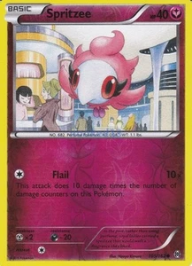 Spritzee Common Reverse Holo Breakthrough Pokemon Card 105/162 - Picture 1 of 2