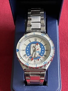 Russ. Glory-Marine-Uhr, SLAVA, USN BELKNAP, Edelstahl. Sammlerstück, Quarz, 1989 - Bild 1 von 4