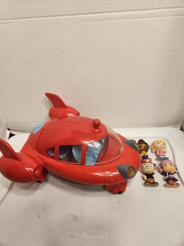 Little Einsteins *RARE* Pat Pat Rocket Toy Mattel 2006 With 4 Figures ** READ ** Cover