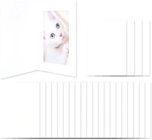 Paper Frame Photo Card, Blank 25P SET - 4X6 Inch Picture Frame Note Card, Greeti - Picture 1 of 7