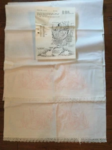 Kissenbezug gestempelt zum Besticken COLORTEX Schlauch Vintage Schwäne Rohrkolben #3696 - Bild 1 von 3