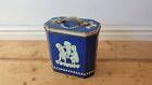 Huntley and Palmer Wedgwood , Navy Blue, Cherub Biscuit Tins Vintage collectible