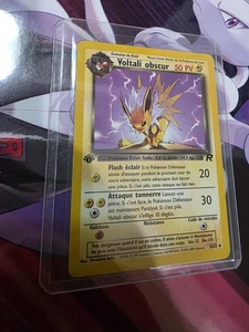 Voltali Obscur Dark Jolteon Team Rocket 1st Edition 38/82 French MP/LP - Picture 1 of 4
