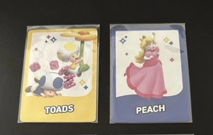 Super Mario Bros Wonder - PACK FRESH CARD LOT - Peach Toads - Bild 1 von 1