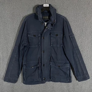 J Crew NX-631 M65 Hooded Field Military Jacket - Herren Größe M - Blau - Bild 1 von 8