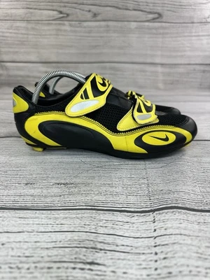 Nike Zapatillas de Ciclismo Hombres Talla 9.5 Reflectantes Zapatos de Ciclismo Negro/Amarillo Foto 1 de 4