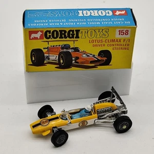 LOTUS CLIMAX F/1 CORGI TOYS 158 1/43 MODELLINO MACCHINA - Foto 1 di 3