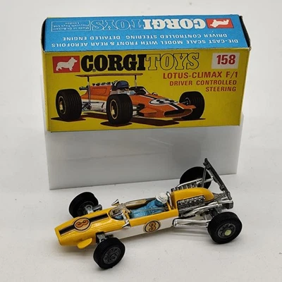 LOTUS CLIMAX F/1 CORGI TOYS 158 1/43 MODELLINO MACCHINA - Immagine 1 di 3