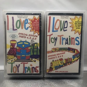 I Love Toy Trains (VHS Tape 1997 x2 Set) Kids Educational Train Shows Parts 4-9 - Picture 1 of 11