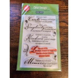Hero Arts Clear Rubber Stamp Set Treasure the Moments - Picture 1 of 4