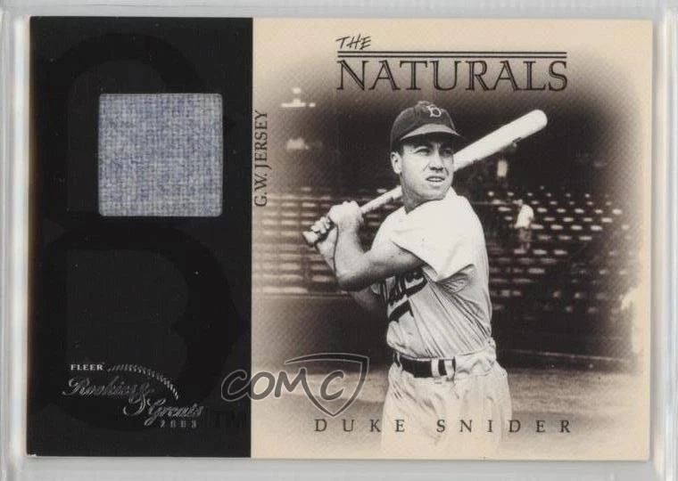 2003 Fleer Rookies & Greats The Naturals Game-Used /250 Duke Snider #N-DS HOF - Image 1 of 2