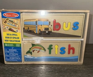 Juguete educativo Melissa & Doug See & Spell con 8 tableros ortográficos de doble cara - Imagen 1 de 7