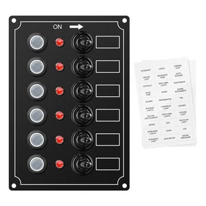 Marine Schalttafel, 6 Gang Boot Elektrotafel mit Schutzschalter, IP67 Waterpro... - Bild 1 von 7
