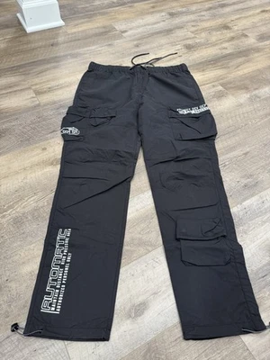 Pantalones cargo cortavientos utilitarios Smoke Rise - XL negros para hombre Foto 1 de 4