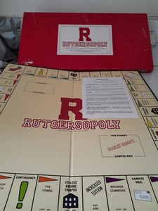 Vintage Rutgersopoly Board Game Rutgers University Monopoly 1st Edition Complete - Picture 1 of 10