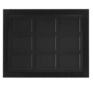 Sport Card Display Case: 9 Slots Wooden Wall Cabinet for Basketball Football - Picture 1 of 12