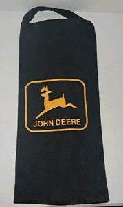 John Deere Zippered Bag Black w/ Yellow Logo Easy Carry w/ Handle 14 x 6 in - Picture 1 of 4
