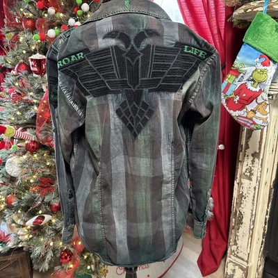 Roar Hombre Bordado Manga Larga Y2K Foto 1 de 4