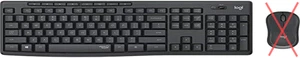 Bezprzewodowa klawiatura i mysz Logitech MK295, ergonomiczna, czarna - Zdjęcie 1 z 1