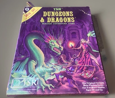 Conjunto Básico Dungeons & Dragons 1 Caixa Roxa 1011 Incompleta 1980 TSR *Dados Selados! - Imagem 1 de 4