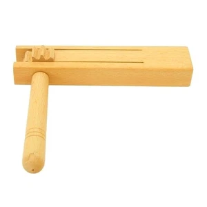Wooden Ratchet Cheer Maker for Sports For Games Celebrations Birch Wood Fun - Picture 1 of 22