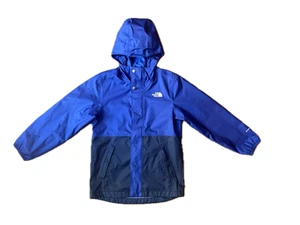 The North Face Boys Dryvent Hooded Rain Jacket Blue - Size S/P or 7/8 - Picture 1 of 8