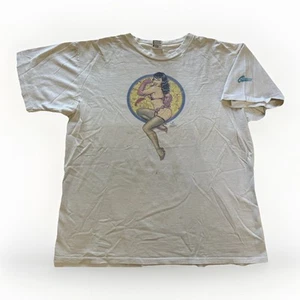 Vintage 1989 Dave Stevens Bettie Page T-Shirt XL Graphitti Pin-Up Rocketeer USA - Picture 1 of 10