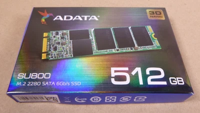ADATA 512GB SATA M.2 2280 6GBs 3D SSD NAND SSD Drive SU800 ASU800NS38-512GT-C - Image 1 of 4