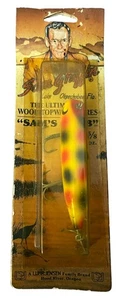 Sam Griffin Wood Topwater ⅝ Oz Yellow Spotted Fishing Lure Sam's Chub Vintage - Picture 1 of 6