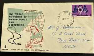 Australia FDC Parade 1967 5th World Congress Of Gynaecology & Obstetrics - Picture 1 of 4