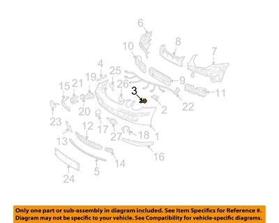 MERCEDES OEM 03-09 E320 Front Bumper-Bumper Cover Screw 304017005002 Foto 1 de 2