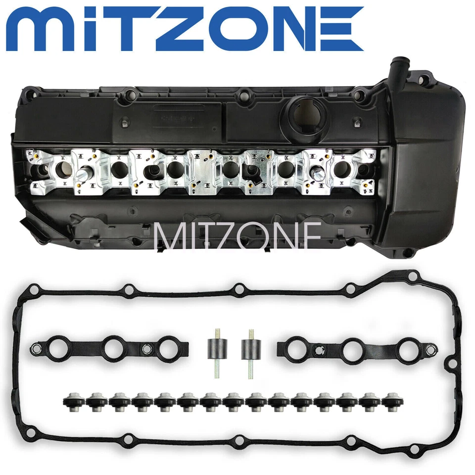 Cubierta de válvula con junta y pernos para 98-02 BMW E39 525i 528i E46 325i 330i X5 Z3 Foto 1 de 4