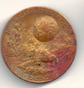 National Parks Centennial 1872-1972 Medal w/ Bison Gyser Earth - Picture 1 of 2