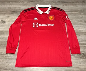 Adidas 2022/23 Casemiro #18 Manchester United Soccer Jersey Men’s XL Long Sleeve - Picture 1 of 8