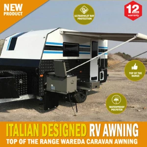 Caravan Awning Roll Out 3.5m x 2.5m NEW Italian Designed Aluminium Wareda - Picture 1 of 12