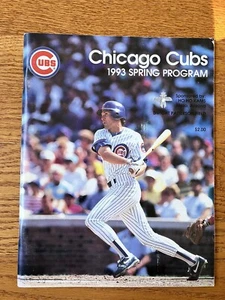 Chicago Cubs 1993 Spring Program Mesa Arizona - Imagen 1 de 6
