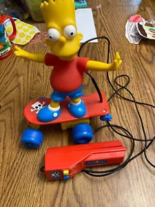 Vintage 1990 Bart Simpson Remote Control Skateboard RARE Bart Board - Picture 1 of 1