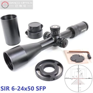 Taktisches Zielfernrohr BASCO SIR 6-24x50 SFP beleuchtet; Tactical Rifle Scope - Bild 1 von 9