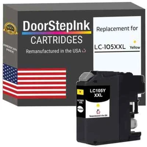 DoorStepInk Compatible Ink Cartridges For Brother LC105Y XXL Yellow-USA - Picture 1 of 5
