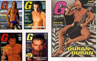 BRAZIL’S PLAYGIRL G MAGAZINE COLLECTION 1 1998-2000 ON DVD OR FLASH HAIRY HUNKS - Image 1 of 3