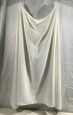 Womens Lined Skirt Size UK 16 John Lewis Asymmetric Fluid Ivory - Image 1 of 4