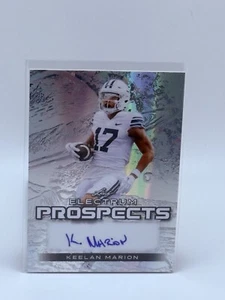 Keelan Marion Auto 2024 Leaf Electrum Prospects Auto Silver Crystal #PA-KM1 1/1 - Picture 1 of 2