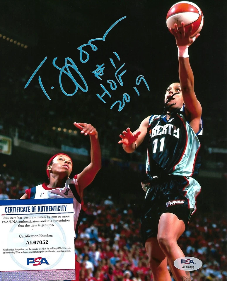 TERESA WEATHERSPOON signed NEW YORK LIBERTY 8X10 photo HOF w/ COA PSA AL67052 - Image 1 of 1