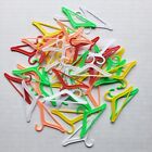 Lot Of 43 Vintage Barbie Fashion Doll Flexible Plastic Clothes Hangers Hong Kong